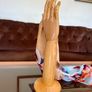 Antique Articulated Wooden Hand Arm Decorative from the Dents Glove Factory Worcester England Image 9