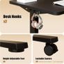 Electric Height Adjustable Standing Desk 80x60cm (31.5x23.6) Sit Stand with Splicing Top for Home Office (Black Frame + Black Desktop) Image 6