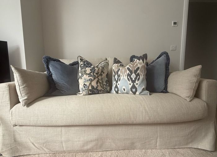 IKEA HYLTARP 2 Seater Sofa Light Beige As New