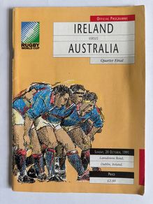 1991 Rugby World Cup match programmes