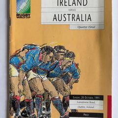 1991 Rugby World Cup match programmes