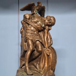 Bronze scale sculpture of The Dying Cuchulainn by Oliver Sheppard