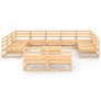 12 Piece Garden Lounge Set Solid Pinewood Image 4