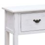 Sideboard Antique White 115x30x76 cm Wood Image 5