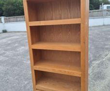 Large heavy oak bookcase