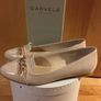 CARVELA Nude Patent Flats 40 New  /   Kurt Geiger Gold Chain Loafers Image 5