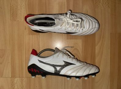 Mizuno Morelia Neo 3 Beta Made In Japan FG White/Black/Chinese Red