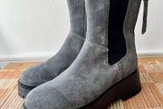 m&amp;s suede platform boots