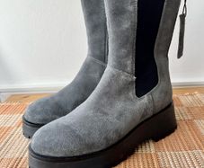 m&s suede platform boots