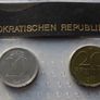 Rare East Germany DDR 1988 UNC Mint Coins set & Struck medal Image 5