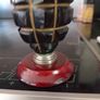 Trench Art WW1 Hand Grenade Desk Inkwell Ceramic Inset. Image 4
