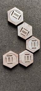 5 wooden medal hoders