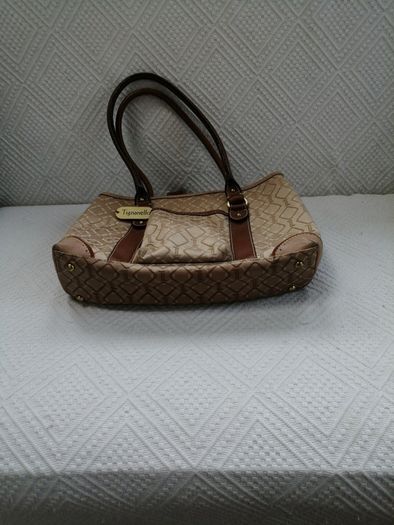 Tignanello Fabric and Leather Handbag