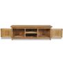 TV Cabinet Solid Teak 120x30x40 cm Image 2