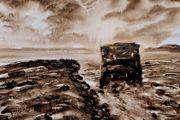 Downpatrick head watercolour