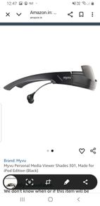 Myvu Personal Media Viewer Shades 301, Made for iPod Edition (Black)