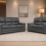 New 3+2 Black Sofas Image 2