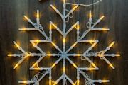 Warm White LED Light Snowflake Christmas Decoration