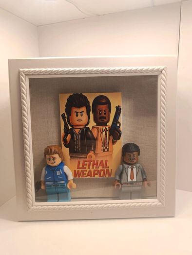 Lethal Weapon Jumbo Figure Shadow Box