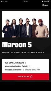 Maroon 5 tickets