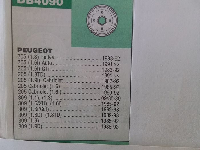 Peugeot 205 GTI / 309 Rear Hub.