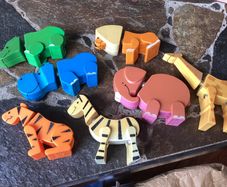 7 Rare vintage 1978 Mego Palitoy Clicketti magnetic animals magnanimals