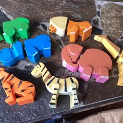 7 Rare vintage 1978 Mego Palitoy Clicketti magnetic animals magnanimals