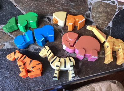 7 Rare vintage 1978 Mego Palitoy Clicketti magnetic animals magnanimals