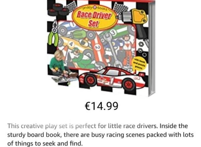 Children's race driver set (DC BBB) (c)