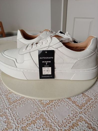 Genuine leather men's trainers
