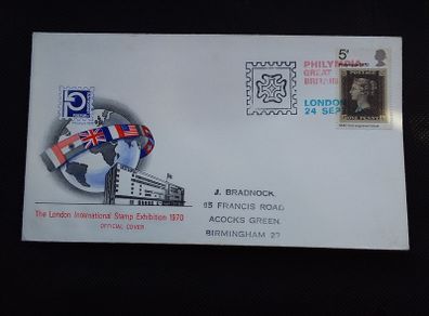 Great Britain Stamps : The London International Stamp Exhibition 1970 Official Cover