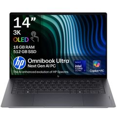 HP OmniBook Ultra 14" (Core Ultra 7) | 32GB RAM | 1TB SSD | Windows 11 | 3K OLED | Deep Espresso | Touch Screen