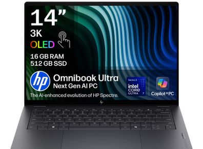HP OmniBook Ultra 14" (Core Ultra 7) | 32GB RAM | 1TB SSD | Windows 11 | 3K OLED | Deep Espresso | Touch Screen