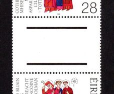 1989 Ireland 1300th Anniversary of the Martyrdom of Irish Missionaries to Germany (Franconian Apostles) Commemorative Stamps Gutter Pairs Mint Never Hinged (MNH)