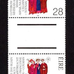 1989 Ireland 1300th Anniversary of the Martyrdom of Irish Missionaries to Germany (Franconian Apostles) Commemorative Stamps Gutter Pairs Mint Never Hinged (MNH)
