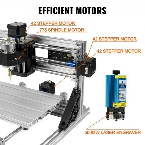 CNC Router Kit Wood Router Kit 500mw Laser Engraver GRBL Control DIY CNC Machine 3 Axis PCB PVC Milling Machine with Offline Controller 300x180x45mm (FREE SHIPPING)