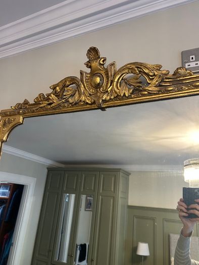 Large ornate gilt mirror