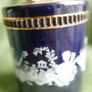 Vintage Colibri Cobalt Blue Ceramic Gas Table Lighter from Italy, Hand-Painted Greek Motif Cigarette Lighter, Home Decor, Perfect Gift Image 6