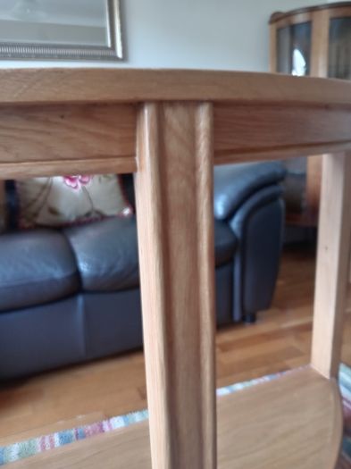 Light oak hall table