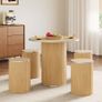 Round Dining Table with 4 Stools Image 4
