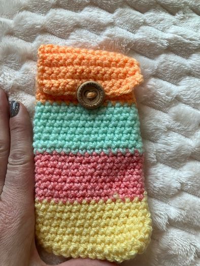 Handmade crochet purse/phonecover