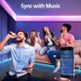 Led Lights 15m, Led Strip Light with Music Sync Color Changing, RGB Led Strip Lights with Smart App & Remote Control for Bedroom, Led Light Strips for Lighting Flexible Home Decoration Image 4