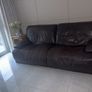 3 seater Leather couch recliner Image 6