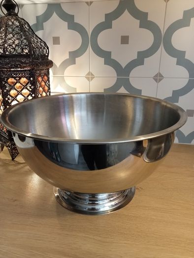 Stainless steel wine & champagne bowl (39cm diameter, 21cm height)