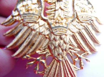 Vintage Gold Tone Eagle with Three Crowns Brooch | Vintage Gold Tone Eagle Brooch