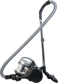 Compact XS Bagless Cylinder Vacuum Cleaner Lightweight 700W, 1.5L, Grey & Silver, Triple Filtration, for Hard floor, Carpet & Car, 3-in-1 Tool, 2 Year Guarantee
