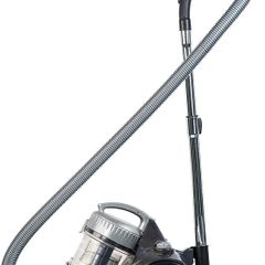 Compact XS Bagless Cylinder Vacuum Cleaner Lightweight 700W, 1.5L, Grey & Silver, Triple Filtration, for Hard floor, Carpet & Car, 3-in-1 Tool, 2 Year Guarantee