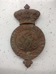 Victorian British Military Horse Martingale Badge - Late XIX