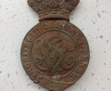 Victorian British Military Horse Martingale Badge - Late XIX