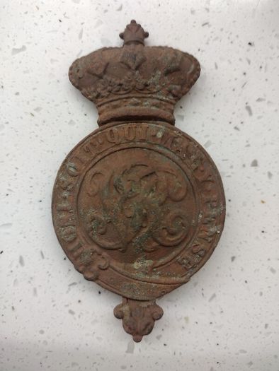Victorian British Military Horse Martingale Badge - Late XIX
